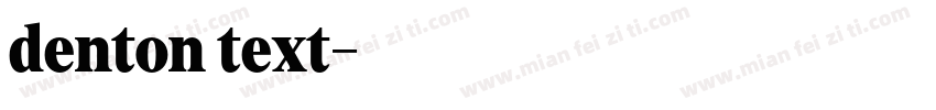denton text字体转换